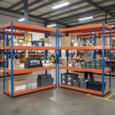 Heavy Duty Industrial Shelving - 1980mm High - 400kg Capacity - Steel