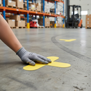 Premium Heavy Duty Floor Markers 'T' Shape - 300mm x 200mm - Pack of 10 for Warehouse Organization