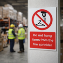 Fire Sprinkler Warning Signs – Durable – Safety Compliance