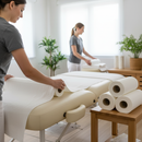 Premium White Couch Roll 100% Bamboo - 25cm x 40m, 24 Rolls for Eco-Friendly Use