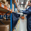 Premium General Waste Tidy Sack for Industrial Use - Blue Vinyl