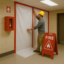 Flame Retardant Polythene Sheeting – White, 4m x 50m, 500 Gauge, LPS 1207