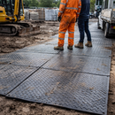Interlocking Ground Protection Mats – 0.8m x 1.2m – Recycled PVC – Construction & Events