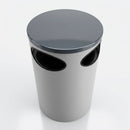80 Litre Limited Aperture Blast Resistant Litter Bin with Fitted Lid (view 2)
