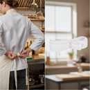Premium Strong Cotton Apron Ties 12MM x 2M for Secure Neck and Back Support - High-Quality Professional Grade for Industrial and Commercial Applica...