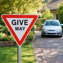 Give Way Reflective Traffic Sign – 600mm Triangle – 3mm Aluminium Composite – Outdoor Use (Class RA1)