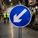 Reflective Traffic Sign – 600mm Diameter – Aluminium Composite – Road Use