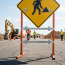 Premium Frame Clips for Metal Temporary Road Signs - Easy Tool-Free Installation with Corrosion Protection Finish