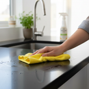 Premium Eco Microfibre Cloths - Heavyweight, Heat Sealed Edges, Yellow 40x40CM, 200 Washes at 90°C