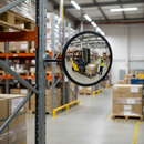 Premium Convex Safety Mirror with Magnetic Fixing for Indoor and Outdoor Use - Lightweight, Shock Resistant, Easy Installation