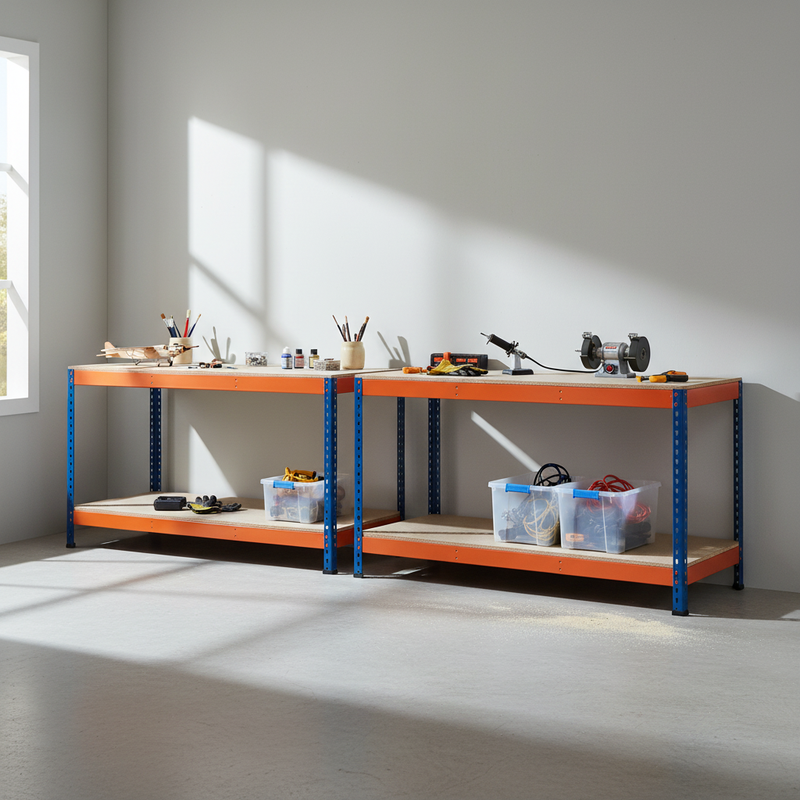 Heavy Duty Workbenches - 915mm High - 400kg Capacity - Chipboard Construction