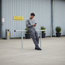Premium Heavy Duty Perch Bench for Smoking Shelters and Walkways - Galvanized Steel Construction