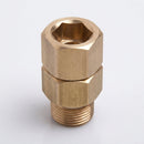 3/8in BSP Male x Female Brass Swivel Coupling, 280 Bar (view 2)