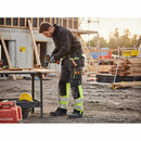 Premium Class 1 Hi-Vis Shell Trousers with Adjustable Braces and Knee Pad Pockets