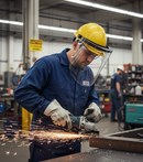 Premium Heavy Duty Polycarbonate Moulded Visor with Anti-Fog and Anti-Scratch Coating for Superior Protection