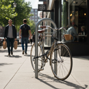 Premium 50mm Trombone Bike Stand - Galvanised Steel, Rustproof Design, Secure Installation