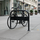 Premium Heavy Duty Bike Stand with Signage Rail - Bolt Down or Cast-In for Easy Installation