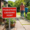 Pedestrian Crossing Point Traffic Signs – 1mm Rigid Plastic & Aluminium – Indoor & Outdoor