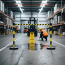 Premium Economy Belt Barrier for Indoor and Outdoor Use - Durable and Versatile Traffic Control Solution with Self-Tensioning Belt