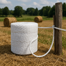 6mm White Polypropylene 3-Strand Rope 25m Coil – Strong 3-Strand Twisted