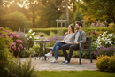 Premium Steel and Recycled Plastic Seat Bench 1.8m - Durable, Eco-Friendly Design for Urban Use