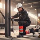 Premium High-Visibility Winter Trousers with Water-Repellent Material and Spacious Pockets for Enhanced Comfort and Durability