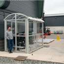 Premium Smoking Shelter with UV Sheeting and Mild Steel Construction - Available in Multiple Lengths