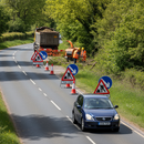 Premium Chapter 8 Compliant Cone Sign Package for Tree and Hedge Cutting - Lightweight, Reflective, and Metal-Free Design