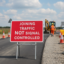Premium Quick Fit Traffic Sign - Joining Traffic Not Signal Controlled, 1050x750mm for Road Safety