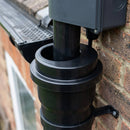 110mm x 68mm Black Rainwater Pipe Adaptor