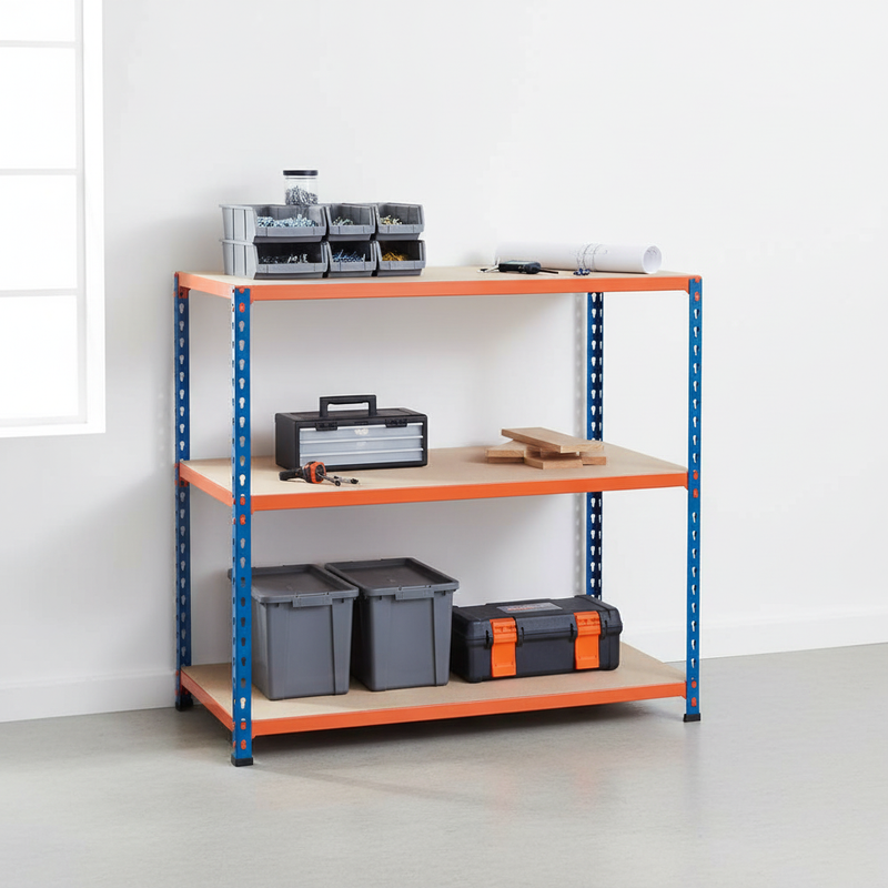 Heavy Duty Workbench - 990mm High - 200kg Capacity - Chipboard Shelving