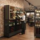 Premium Multi-Tier Wine Display Rack for Retail - Versatile, Robust, and Stylish Alcohol Presentation