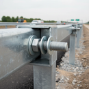 Premium M16 x 50mm Steel Galvanized Bolt Set with Nut and Washers for Impact Barriers