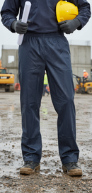 Premium Heavy Duty PU Coated Overtrousers with Elasticated Waist and Studded Ankles for Enhanced Comfort and Durability