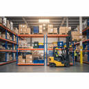 Premium Industrial Shelving - 2440mm High - 800kg Capacity - Melamine - Blue & Orange