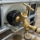 S60X6 IBC Tap with 1/2in Brass Bib and Snap-On Connector