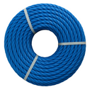 8mm Blue Polypropylene 3-Strand Rope 30m Coil – Heavy Duty
