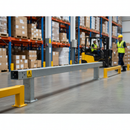 Premium Heavy Duty Open Box Beam Barrier Rail 4.8m - Galvanised Steel for Industrial and Commercial Protection
