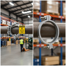 Premium 76mm Aluminium Offset Clamps for Secure Signage Attachment and Versatile Use