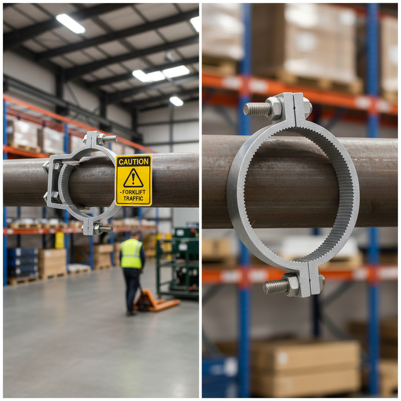Premium 76mm Aluminium Offset Clamps for Secure Signage Attachment and