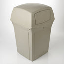 Polyethylene Waste Container – 170 Litres, 4-Aperture Outdoor Bin (view 2)