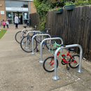 Premium Junior Sheffield Cycle Stand - Galvanised Steel, Space Saving Design for Secure Bicycle Parking