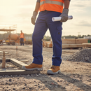 Premium Heavy Duty Safety Boot with Nubuck Leather Upper, Shock-Absorbing Sole, and Anatomic Gel Insole for Construction and Manufacturing