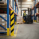 Premium Pallet Racking Protection 'U' Profile for Impact Resistance, Yellow Powder Coated with High Visibility