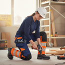 Premium Women's Hi-Vis Trousers with 4-Way Stretch, Segmented Reflectors, and Ventilation for Comfort and Safety