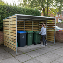 Premium Eco Timber Bin Store with Galvanised Steel Framework and Custom Size Options for Enhanced Storage