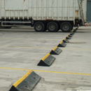 Heavy Duty Rubber Wheel Stops for Trucks and Trailers - 1000mm Length with Fixings for Secure Parking