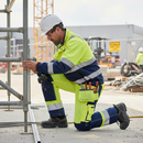 Premium Hi-Vis Yellow/Navy Blue Heavy Duty Trousers with Holster Pockets, Certified EN ISO 20471