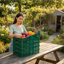 Premium Plastic Fruit and Vegetable Baskets with Deep Design - 600mm x 410mm Dimensions for Efficient Storage