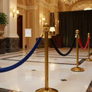 Premium Velour Rope Barriers - 38mm Diameter with Customizable Lengths and Colors for Elegant Crowd Control